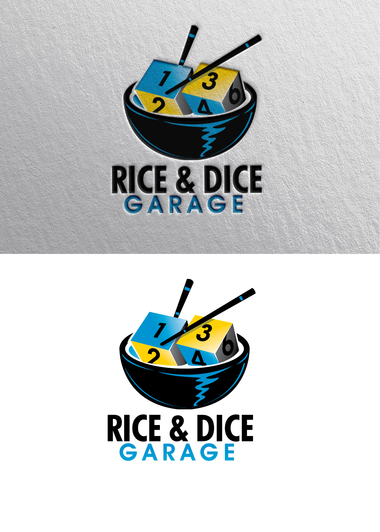 Logo Design by blue eye for Rice & dice  | Design #27468710