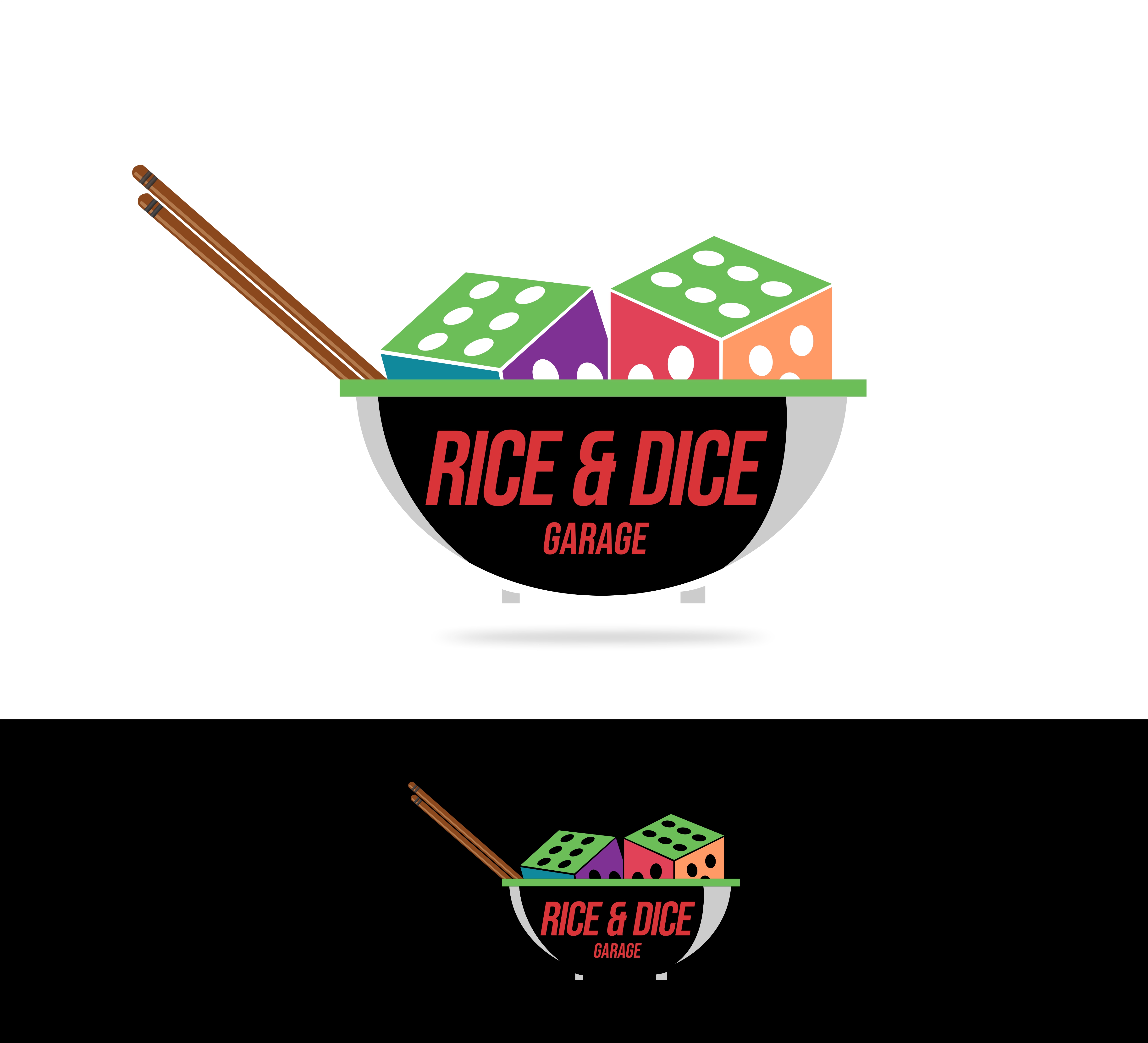 Logo Design by kgraphics2011 for Rice & dice  | Design #27464963