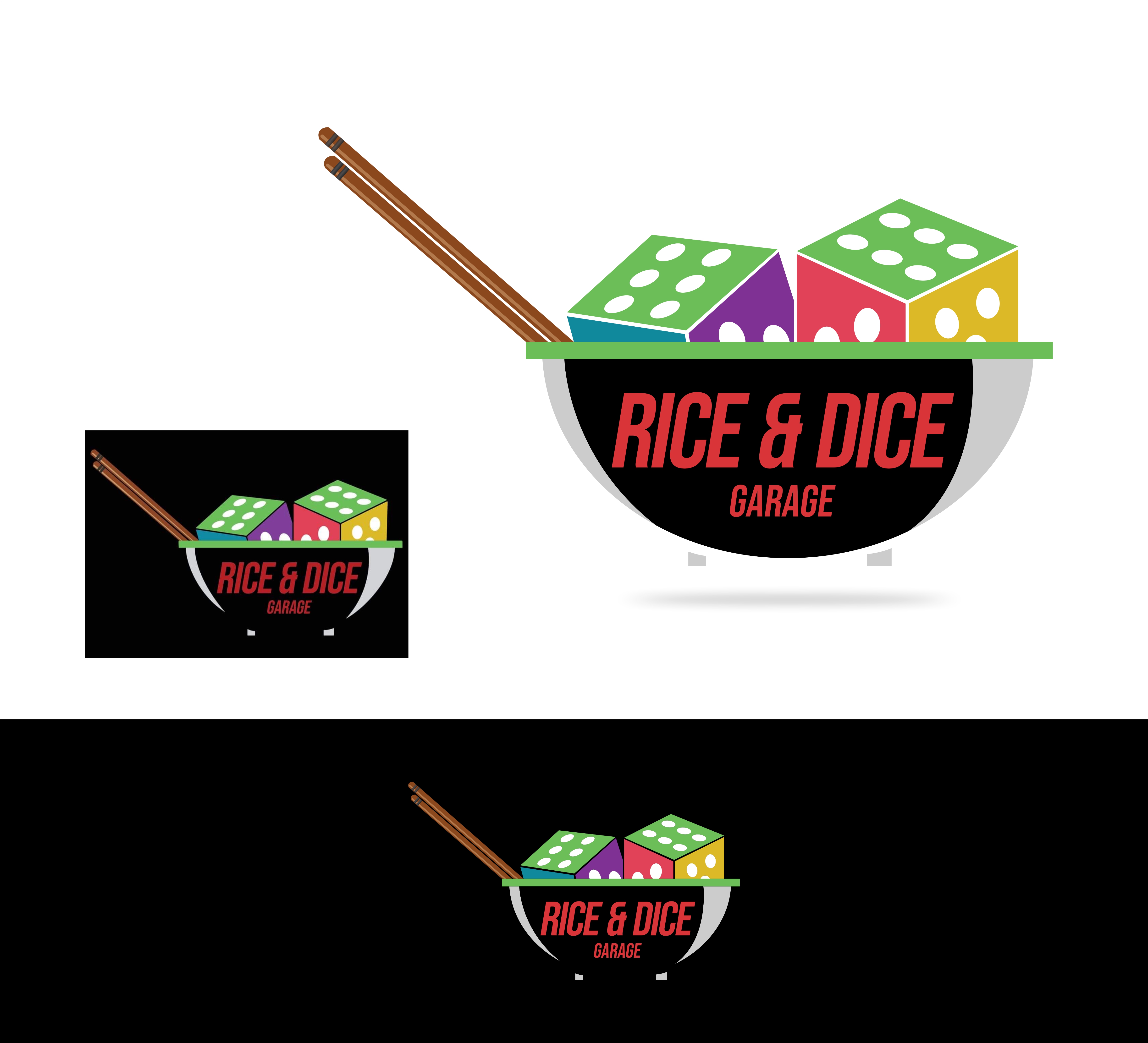 Diseño de Logo por kgraphics2011 para Rice & dice  | Diseño #27464990