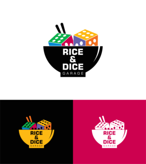 Logo Design by Hakim Febrian for Rice & dice  | Design #27465471