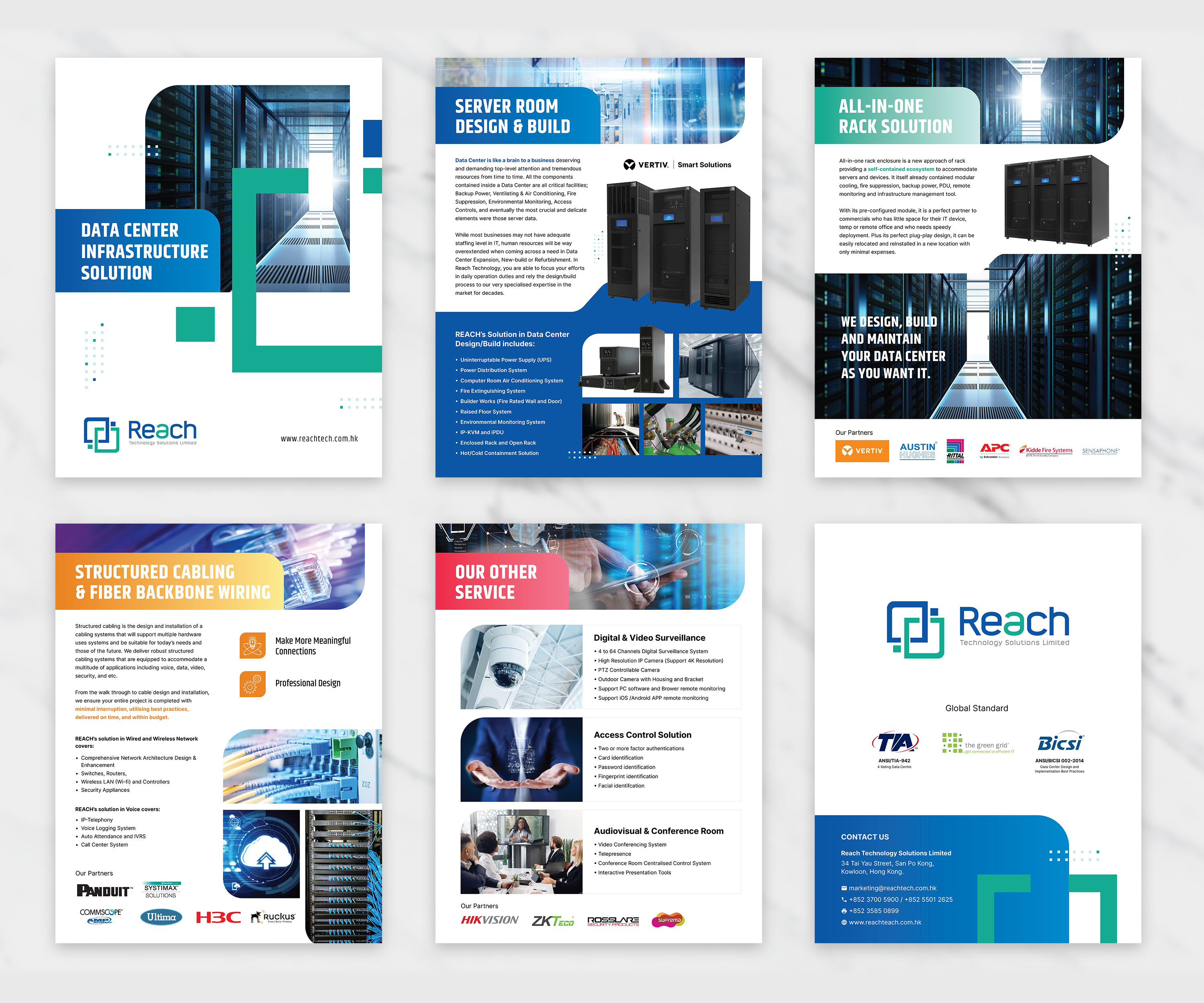 Brochure Design by sun_design for Reach Technology Solutions Limited | Design #27519877
