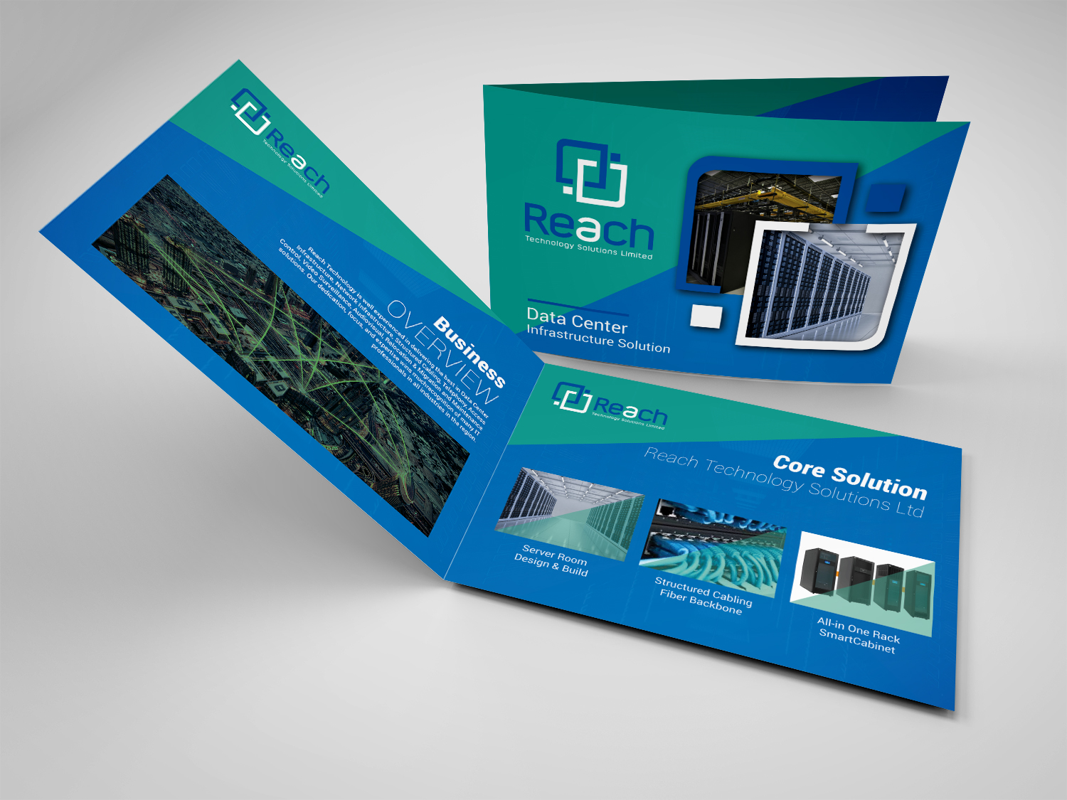 Brochure Design by Deziners Zone for Reach Technology Solutions Limited | Design #27483366