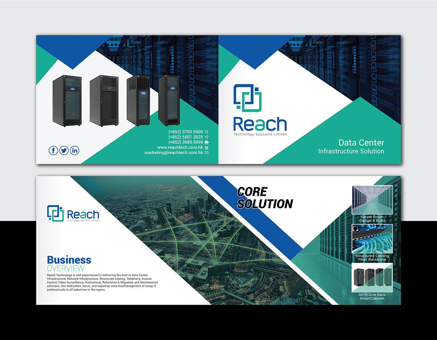 Brochure Design by Deziners Zone for Reach Technology Solutions Limited | Design #27483367