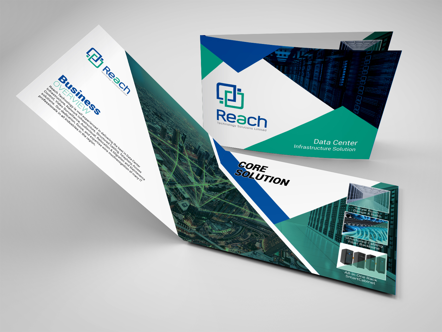 Brochure Design by Deziners Zone for Reach Technology Solutions Limited | Design #27483369