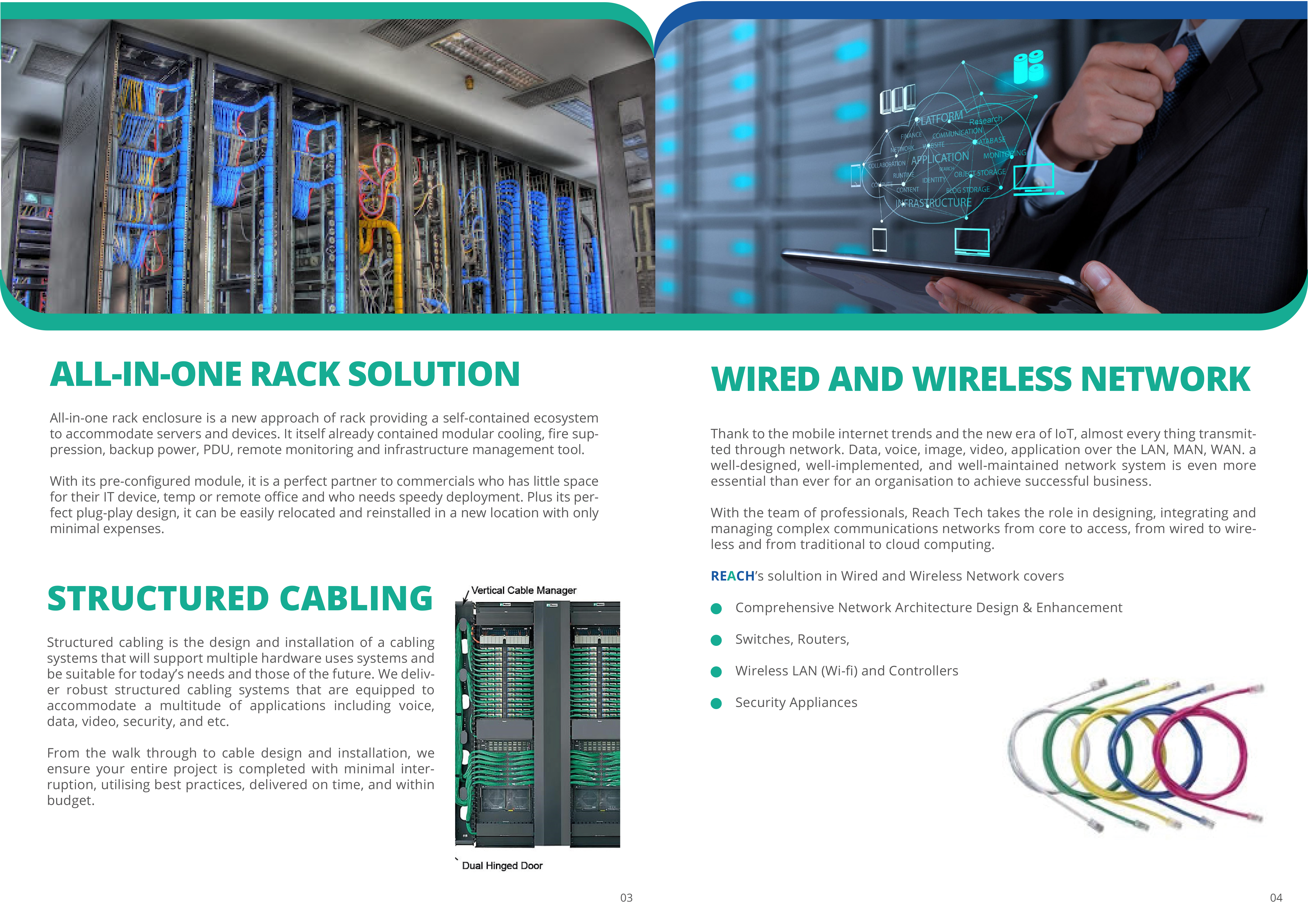 Brochure Design by Shabnum Khan for Reach Technology Solutions Limited | Design #27499965