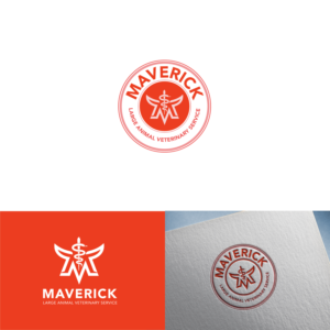 Maverick Large Animal Veterinary Service | Logo-Design von Logooos