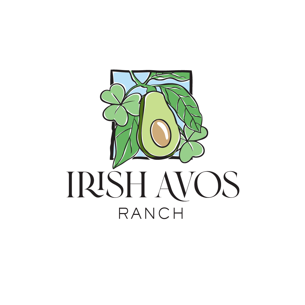 Logo Design by Samantha Ward Design for Irish Avos Ranch | Design #27500327
