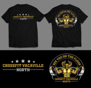 Fun and Simple cow design for a CrossFit shirt | T-shirt Design by SAI DESIGNS
