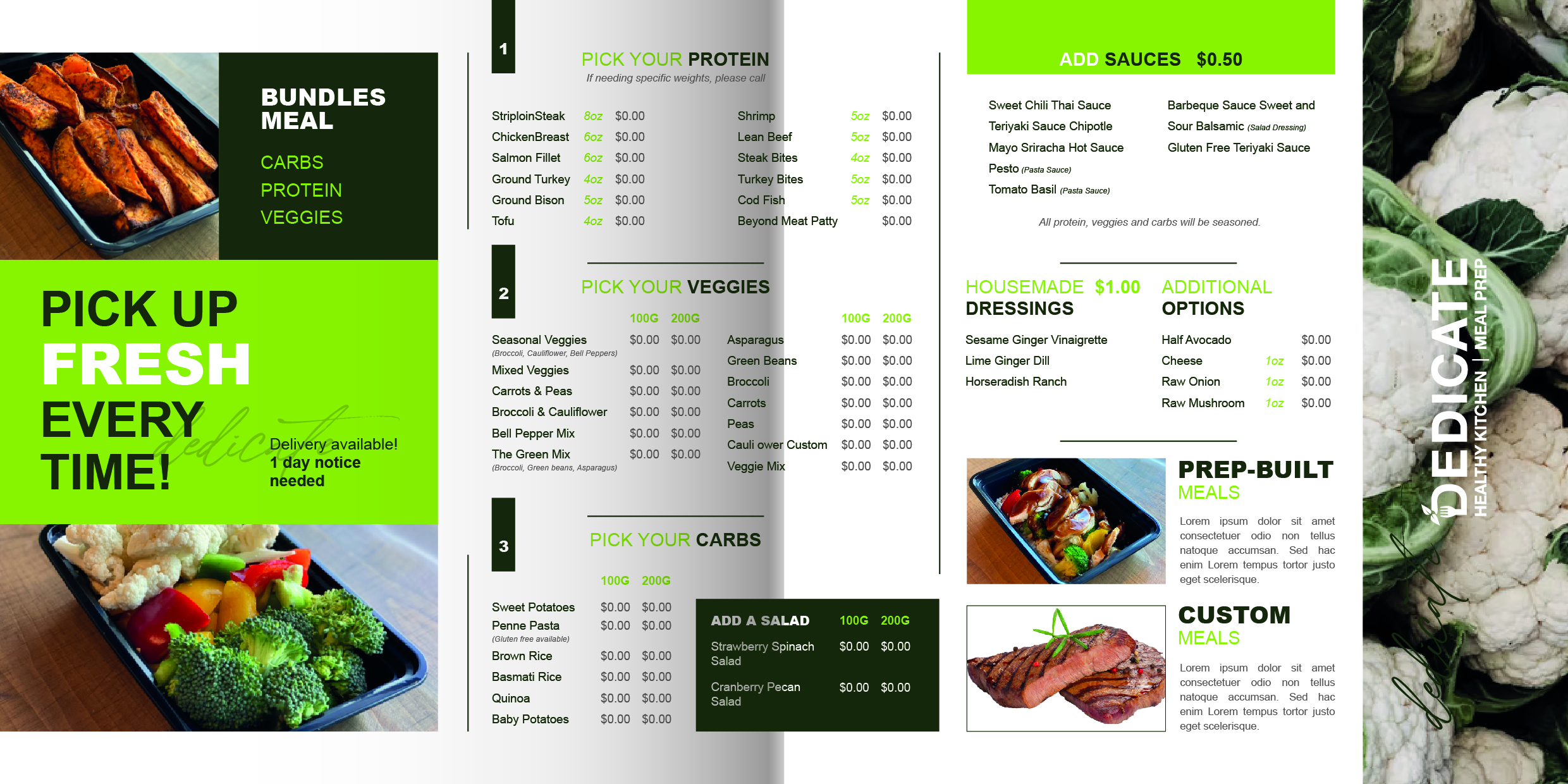 Design de Flyer par Lammy pour DEDICATE Healthy Kitchen | Design #27477167