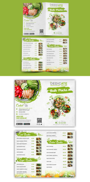Brochure for Healthy Restaurant Concept | Diseño de Flyer por ZeneFashions