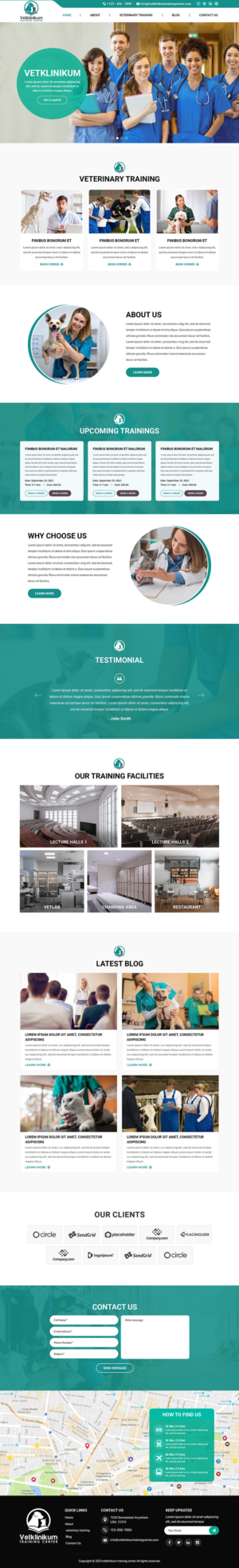 New website for out outstanding veterinary training center | Diseño Web por Titan Eagle