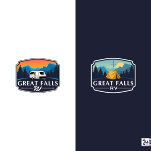 Great Falls RV | Diseño de Logo por Origami visual