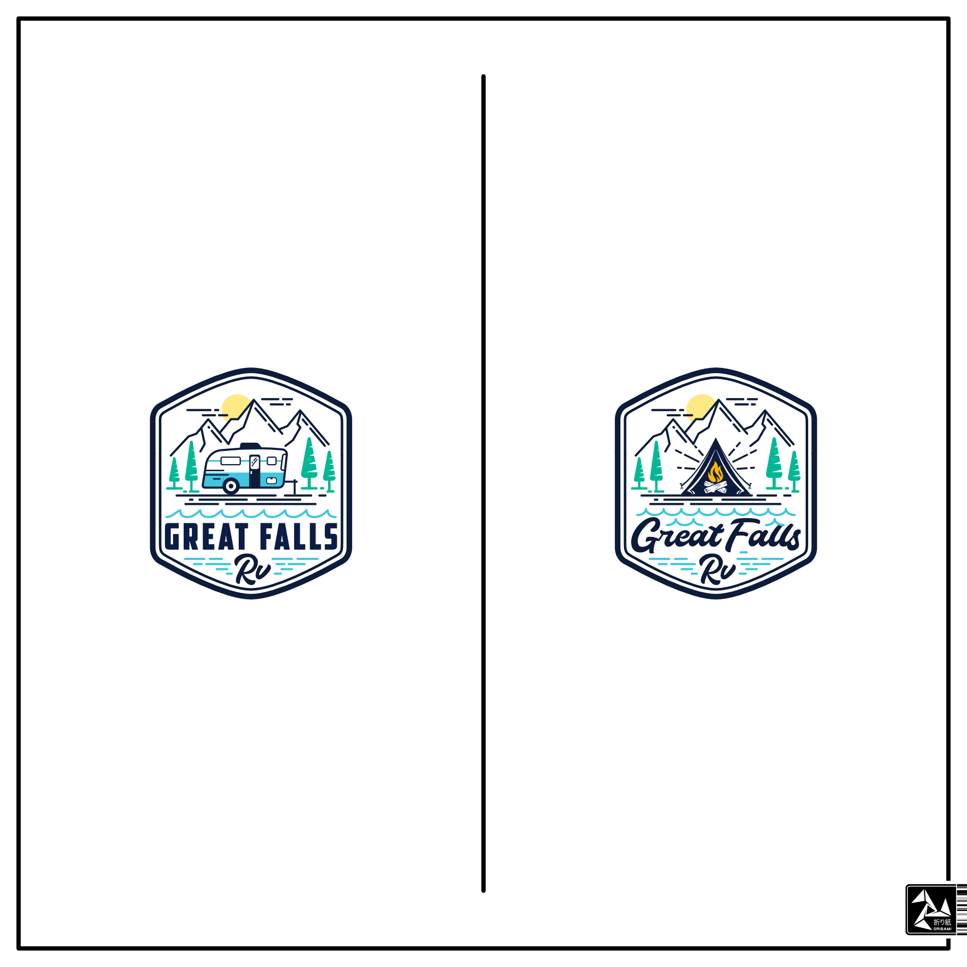 Logo Design by Origami visual for Great Falls RV | Design #27477555