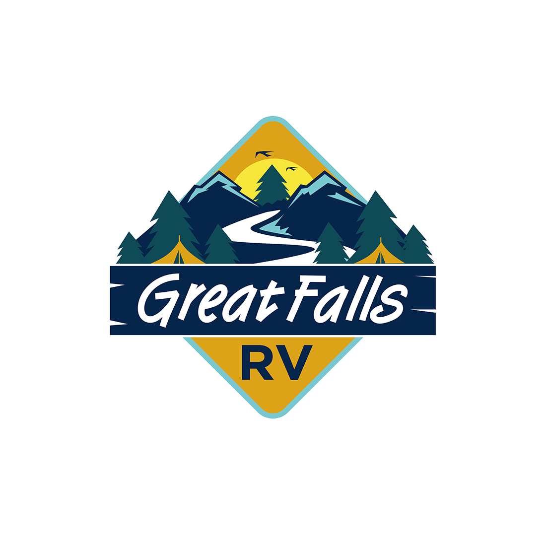 Diseño de Logo por JKIANN08 para Great Falls RV | Diseño #27482732