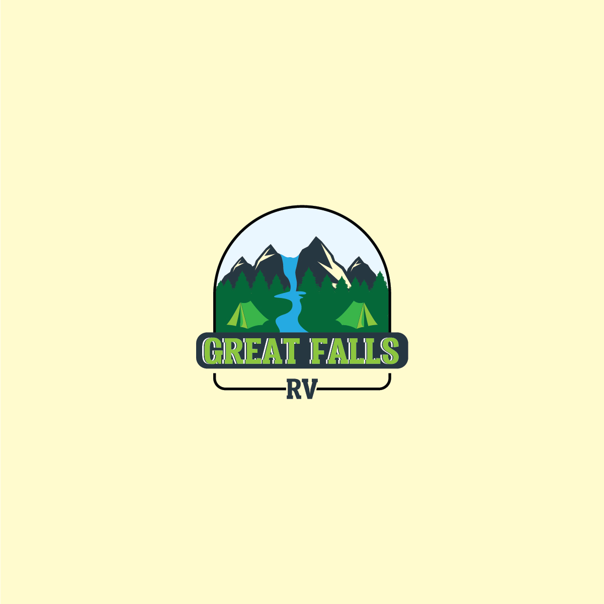 Logo Design by Deziners Zone for Great Falls RV | Design #27473635