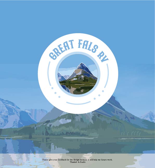 Logo Design by A.STUDIO for Great Falls RV | Design #27500806
