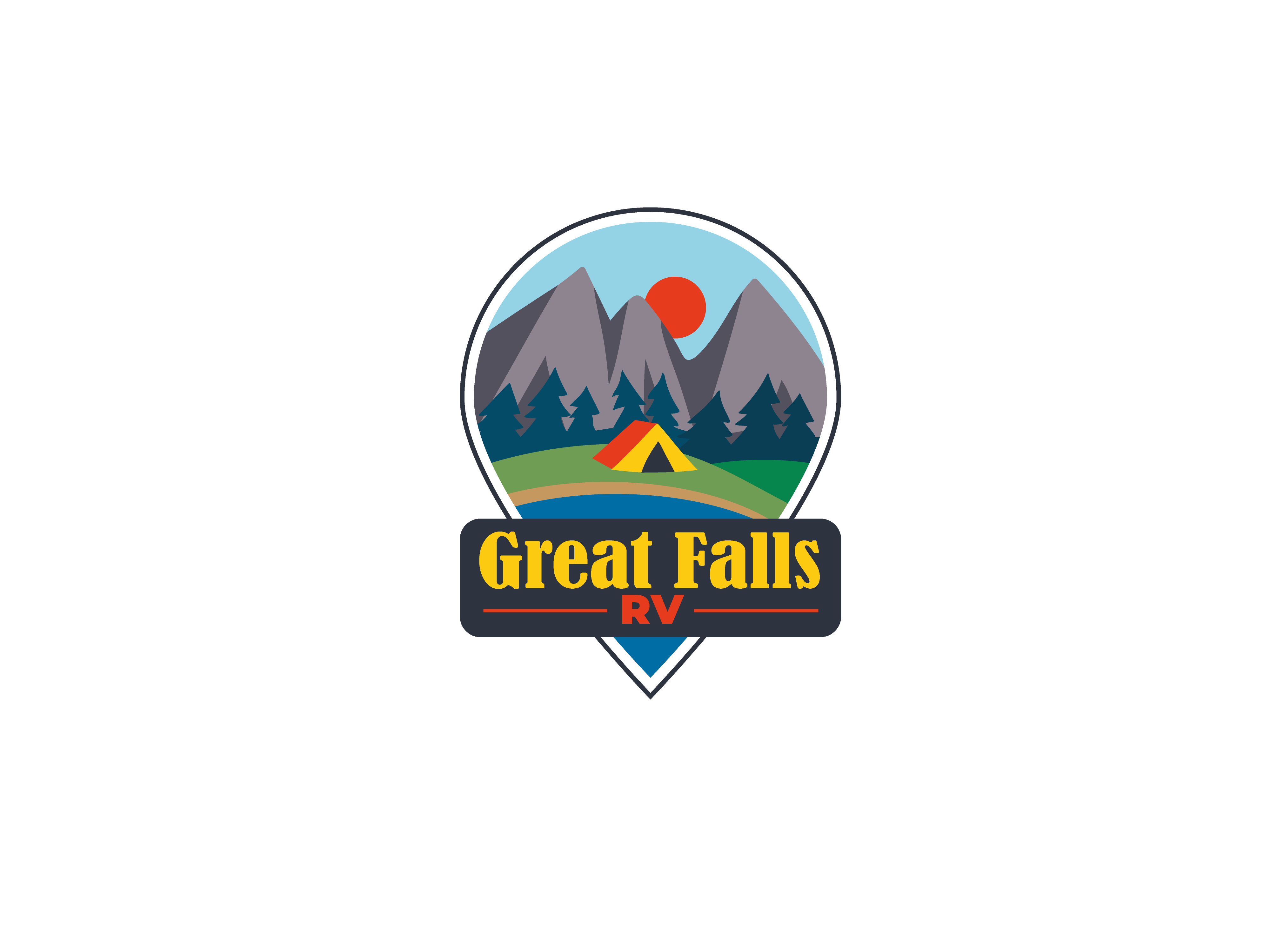 Logo Design by Taya Bright for Great Falls RV | Design #27471799