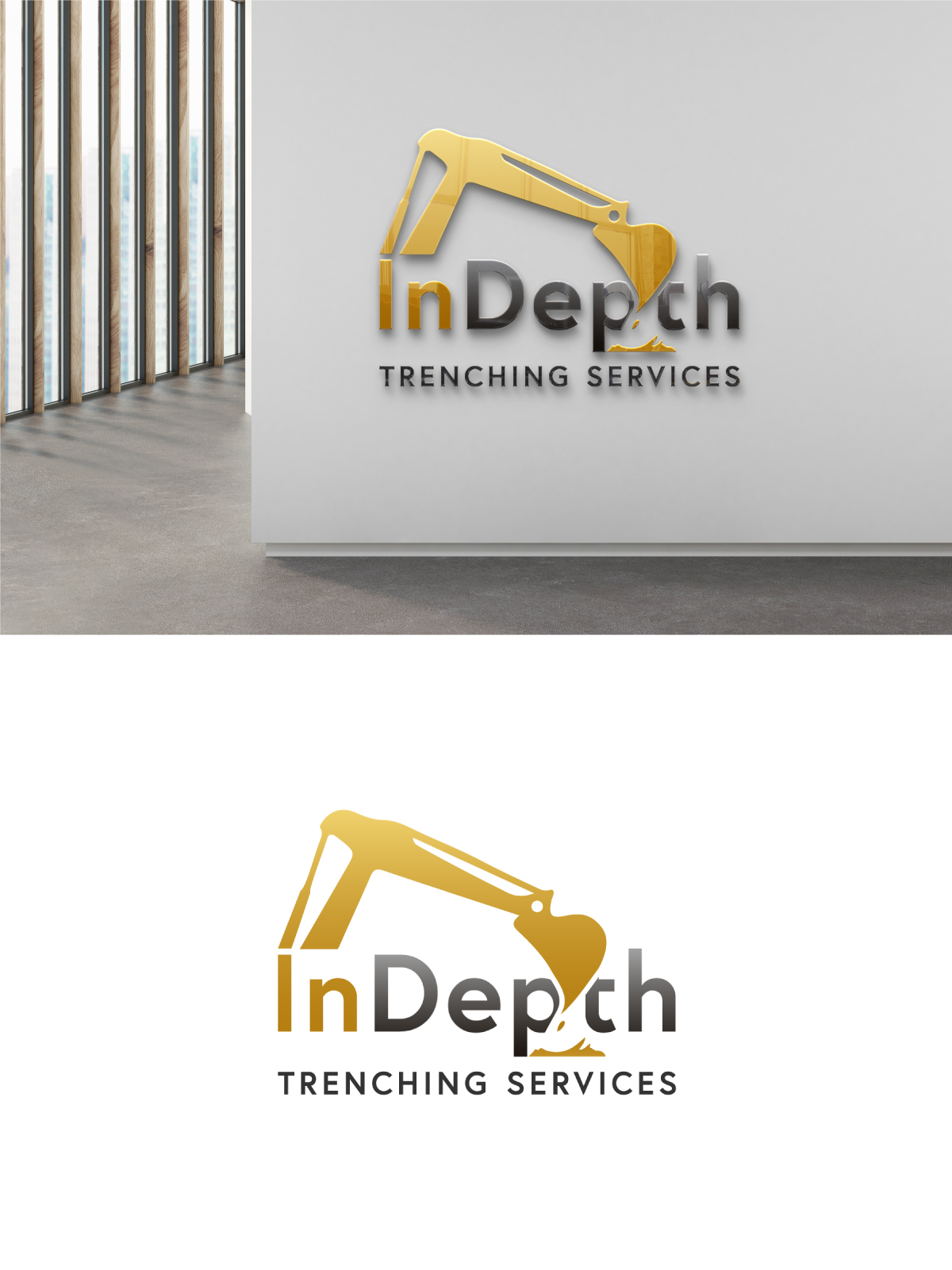 Diseño de Logo por Mohammad_Rasel para InDepth Trenching Services LLC | Diseño #27493200