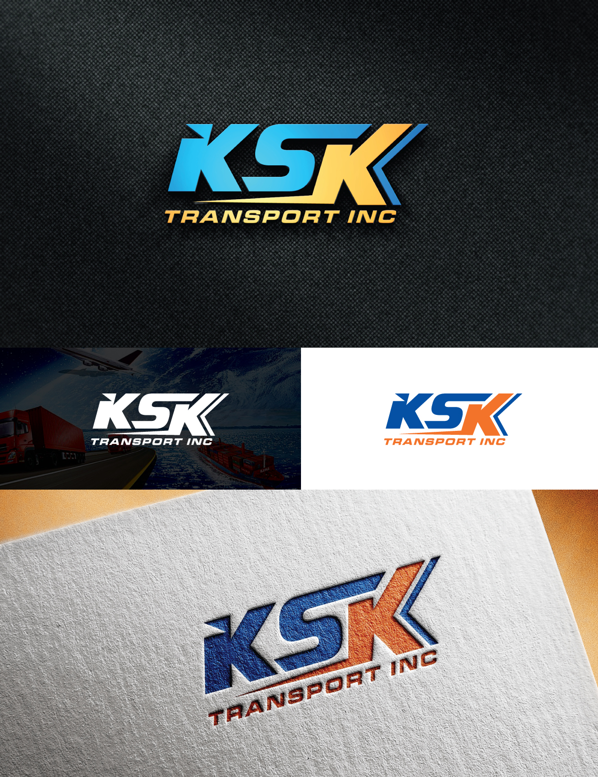 Logo Design by sol design2 for Ksk Transport, Inc | Design #27470631