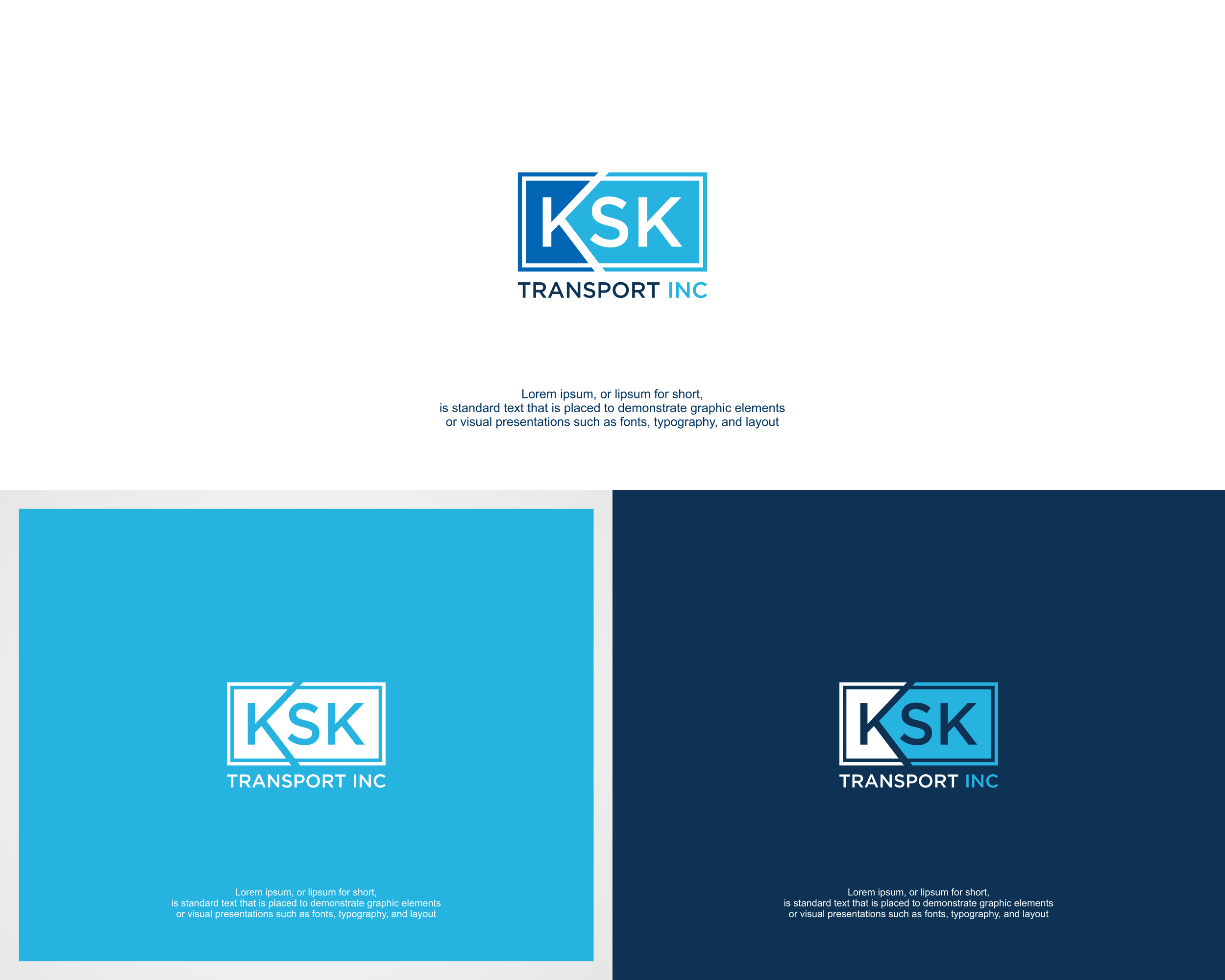 Logo Design by MugiBerkah for Ksk Transport, Inc | Design #27471027