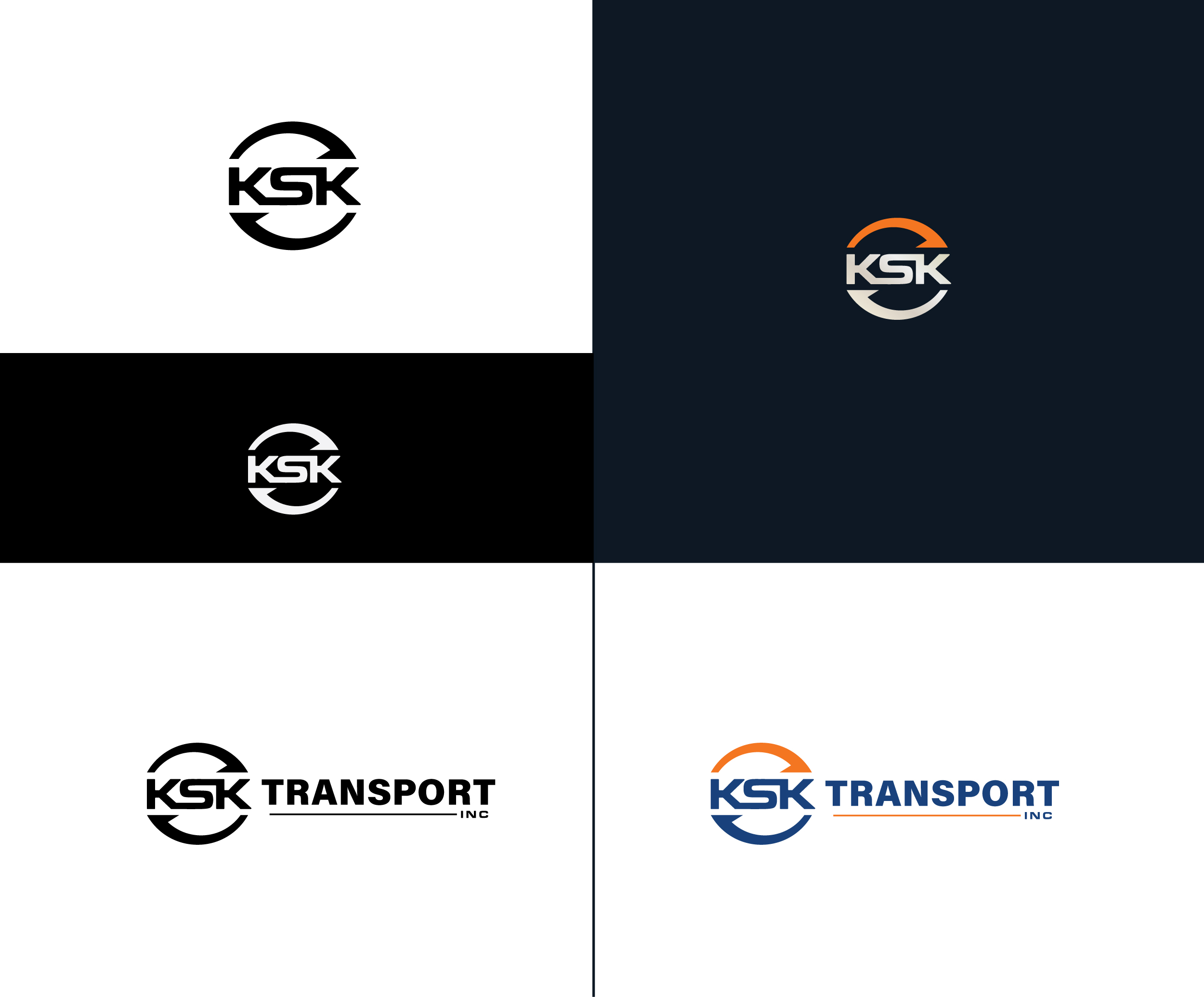 Logo Design by Prashant Besra for Ksk Transport, Inc | Design #27472229