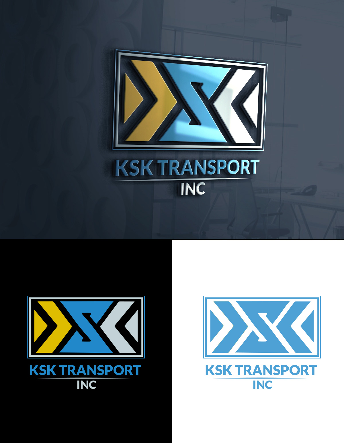 Logo-Design von mounamous für Ksk Transport, Inc | Design #27483273