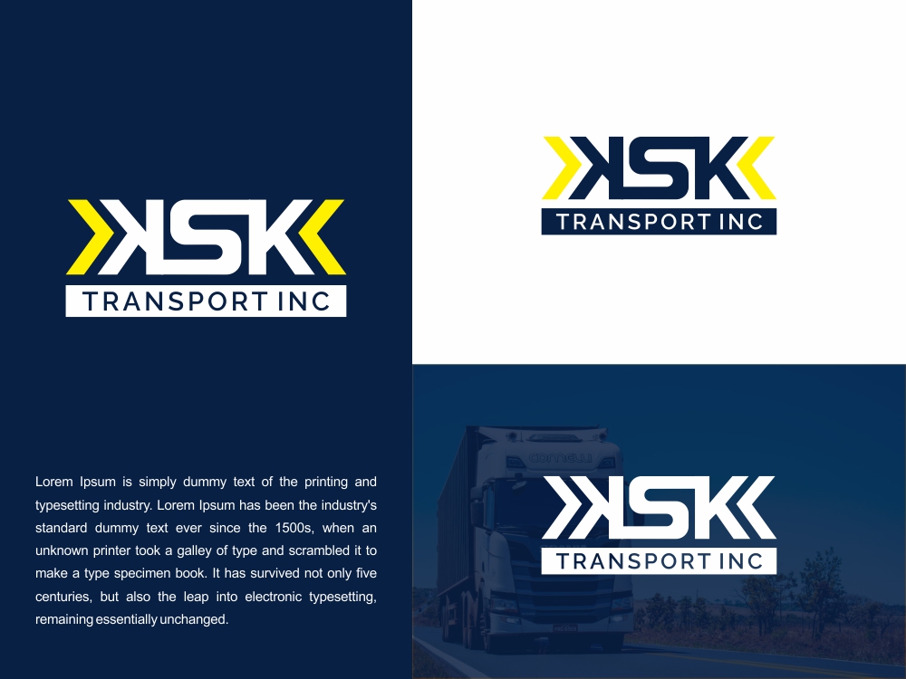Logo Design by Wahyu Araf for Ksk Transport, Inc | Design #27484423