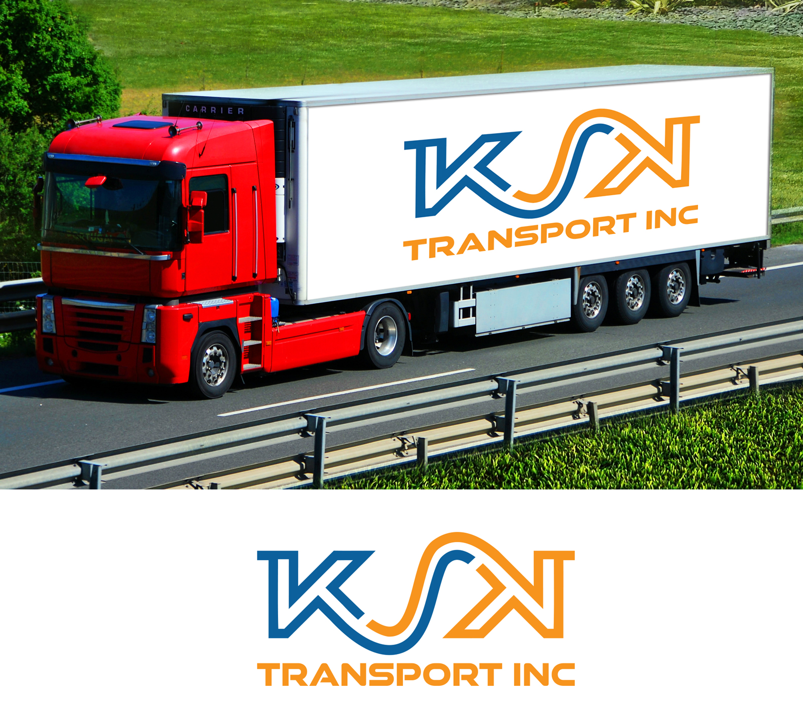 Logo Design by A S design @ for Ksk Transport, Inc | Design #27475659