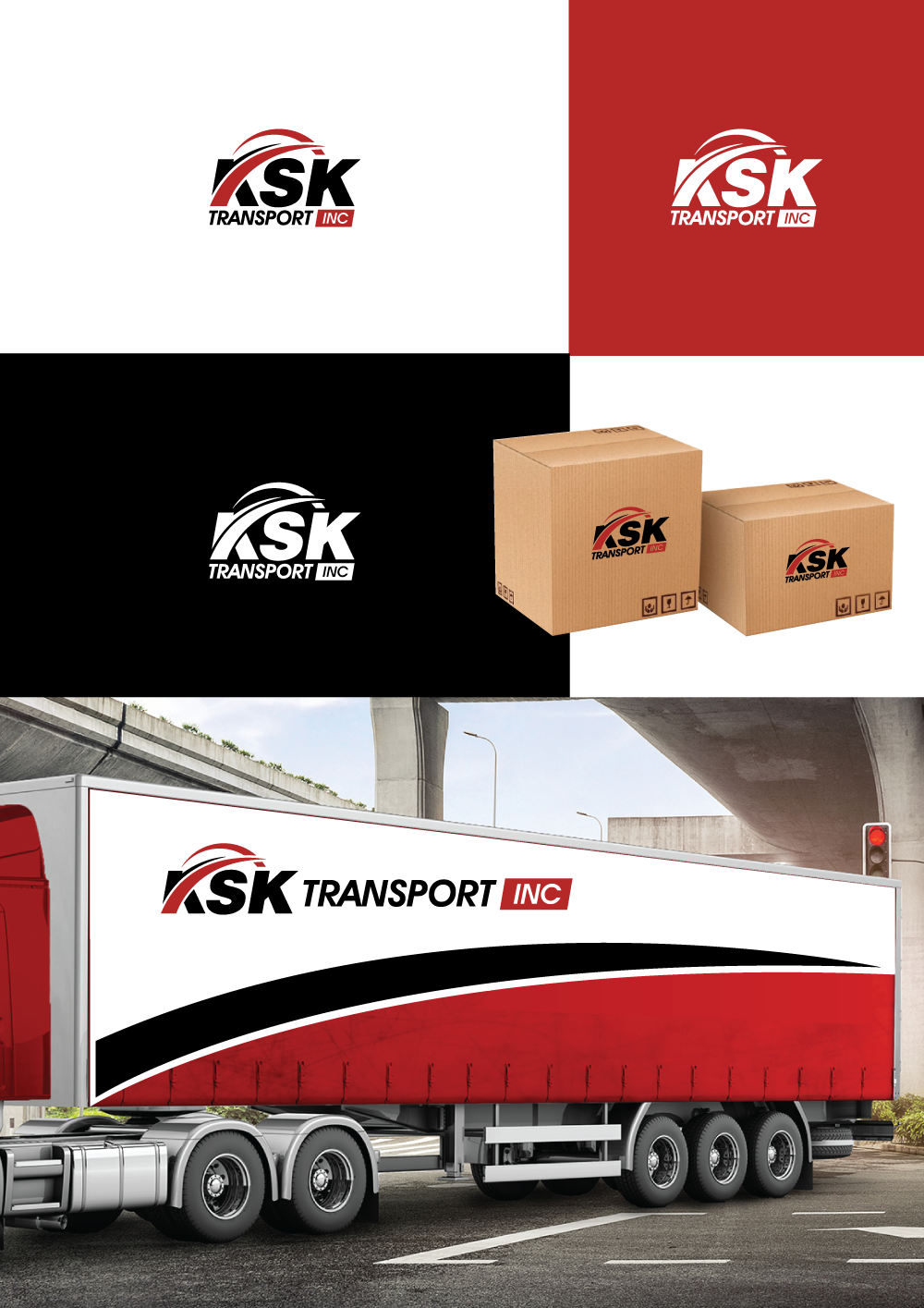 Logo Design by Cre@8ive.Colors for Ksk Transport, Inc | Design #27475160
