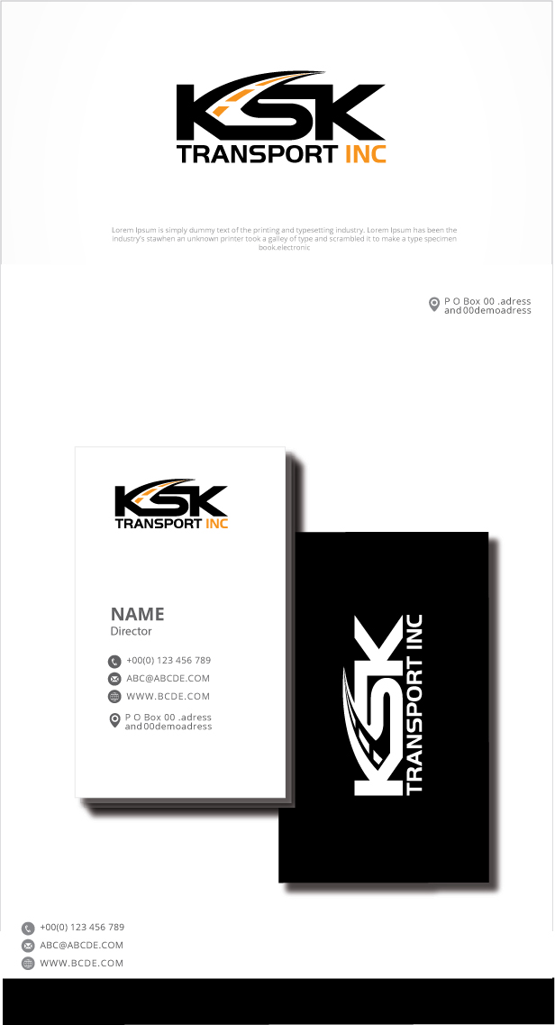 Logo Design by graphicevolution for Ksk Transport, Inc | Design #27473342