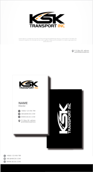 Logo Design by graphicevolution for Ksk Transport, Inc | Design: #27473342