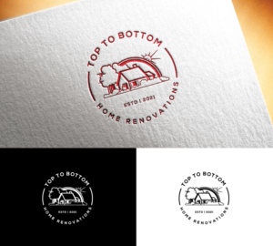 Top To Bottom Home Renovations | Logo Design by step forward 2