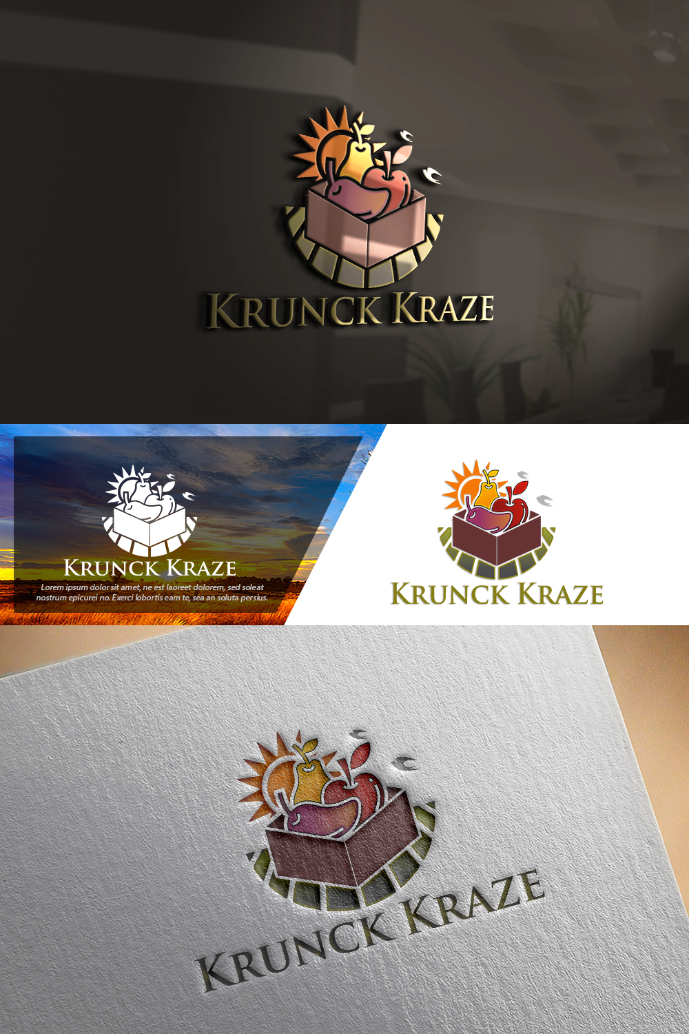Logo Design by damian for Krunch Kraze | Design #27469782