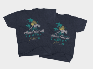 50th Birthday Teeshirt for Hawaiian Vacation | T-shirt Design by Ena