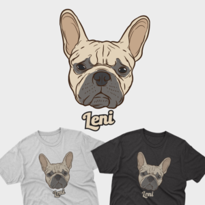 leni dog | T-shirt Design by delegacydesign