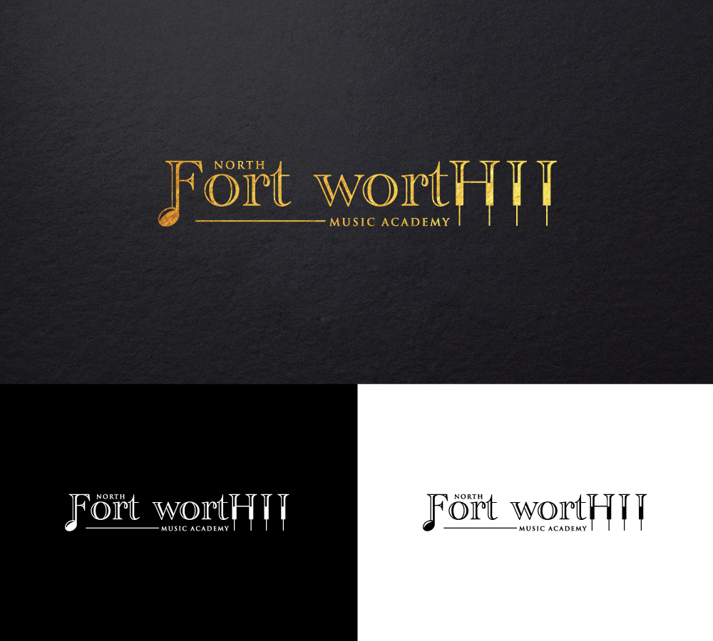 Logo Design by step forward 2 for North Fort Worth Music Academy | Design #27478703