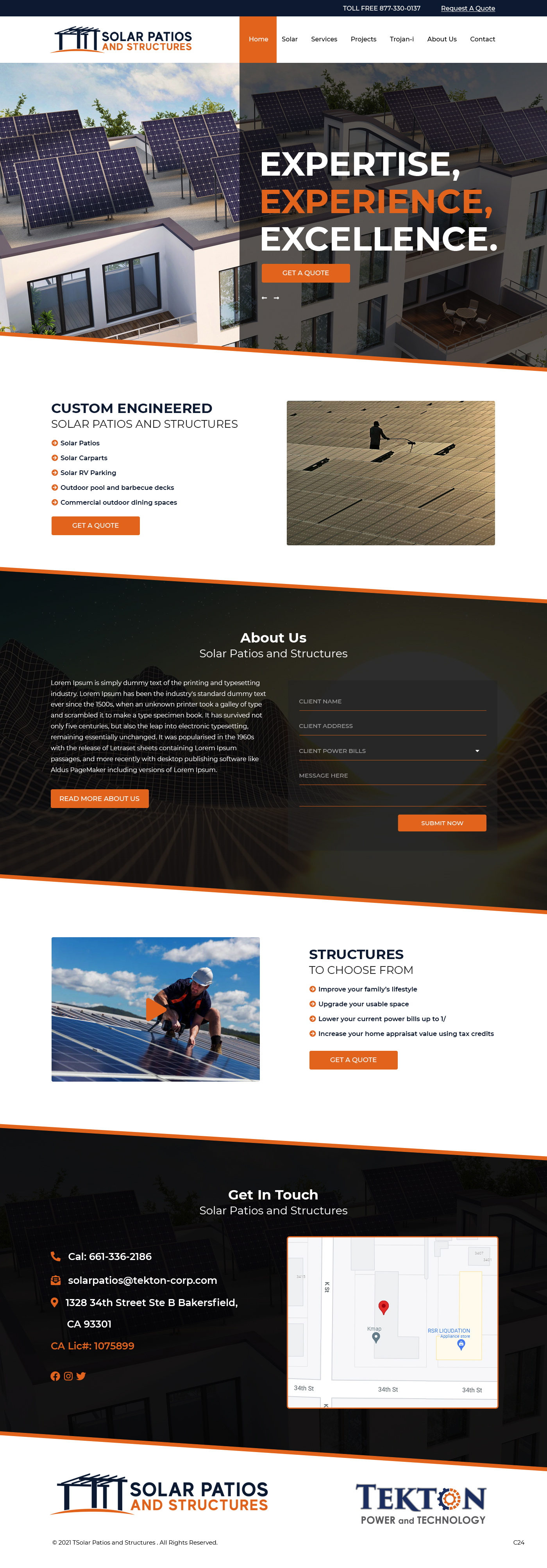 Web Design by pb for Tekton Power and Technology | Design #27484533