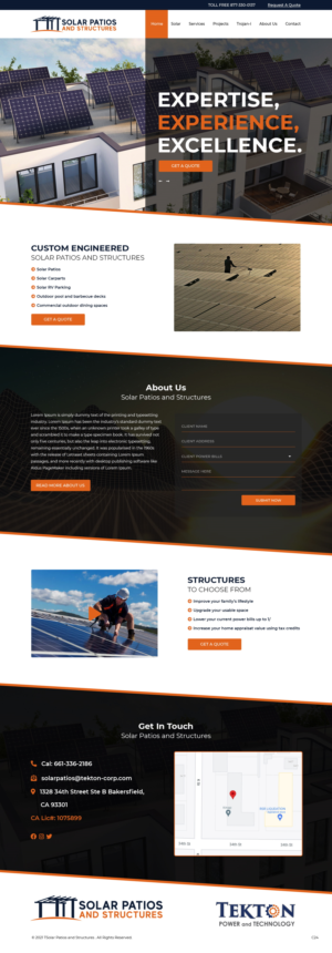 Web Design by pb for Tekton Power and Technology | Design: #27484533