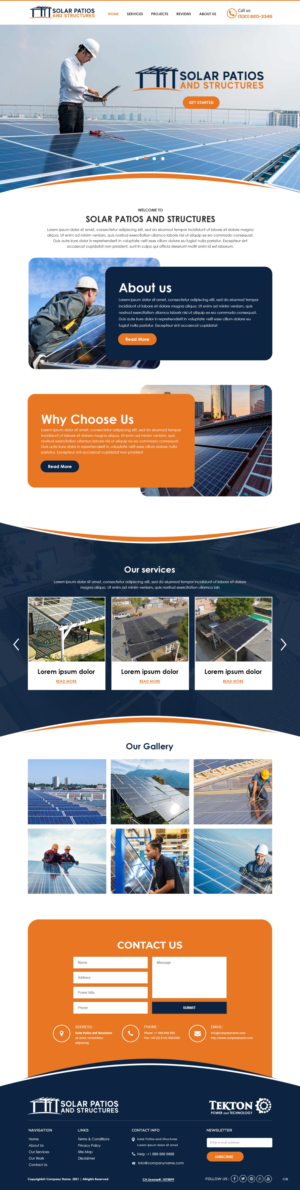 Web-Design von pb für Tekton Power and Technology | Design #27484534