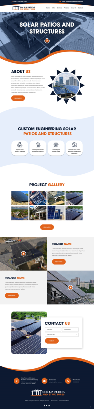 Web Design by pb for Tekton Power and Technology | Design: #27484535