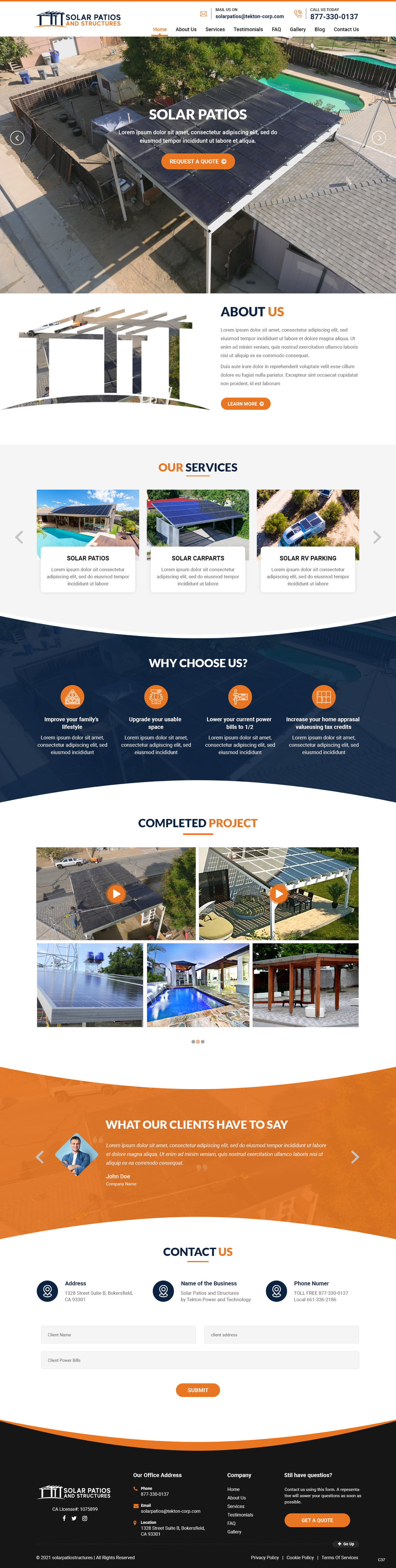 Web Design by pb for Tekton Power and Technology | Design #27484536