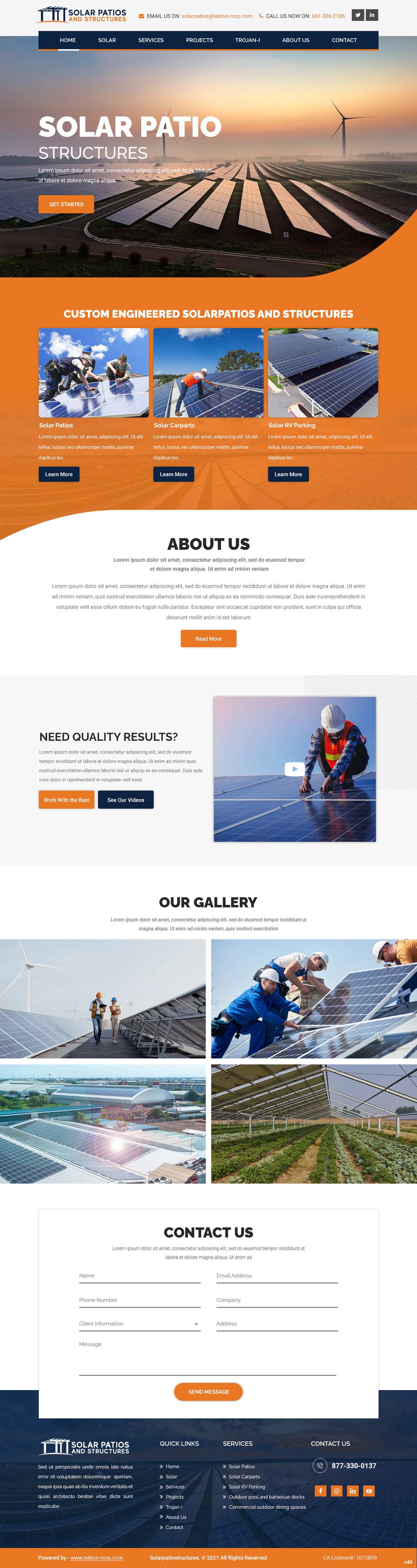 Web Design by pb for Tekton Power and Technology | Design #27484538