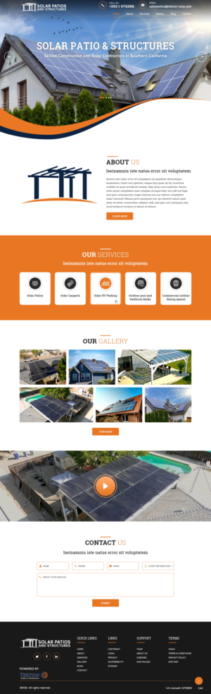 Web Design by pb for Tekton Power and Technology | Design: #27484539