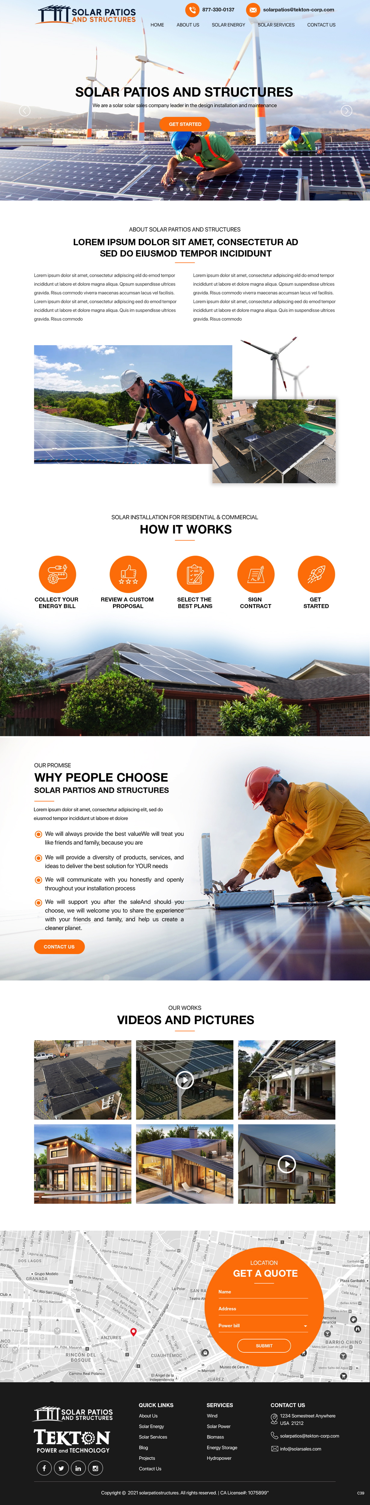 Web Design by pb for Tekton Power and Technology | Design #27484541