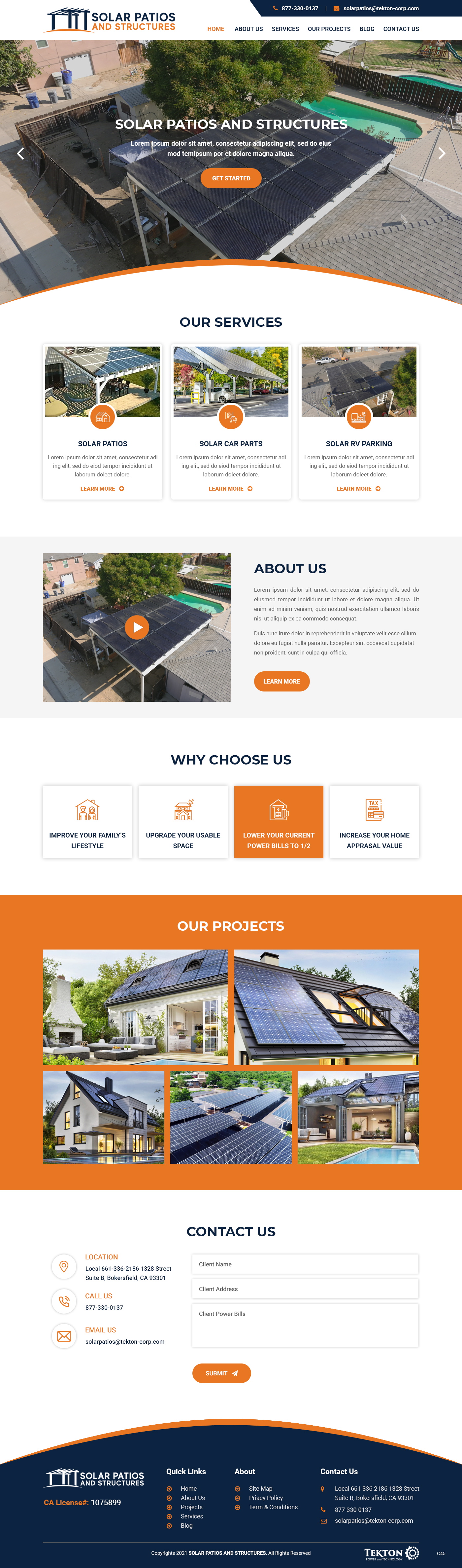 Web Design by pb for Tekton Power and Technology | Design #27484543
