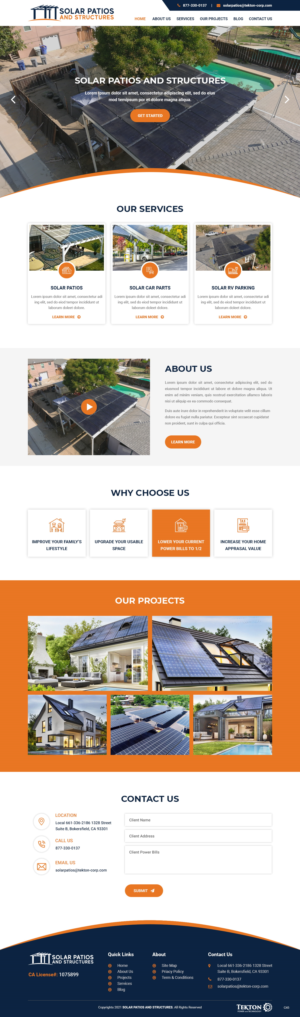 Web Design by pb for Tekton Power and Technology | Design: #27484543