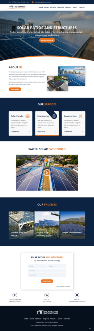 Web Design by pb for Tekton Power and Technology | Design: #27484544