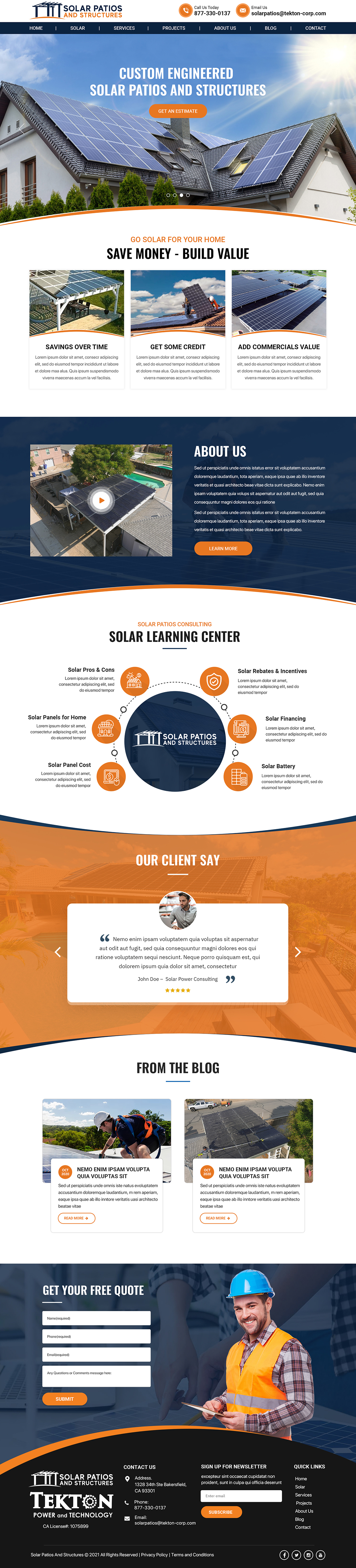 Web Design by Titan Eagle for Tekton Power and Technology | Design #27489535