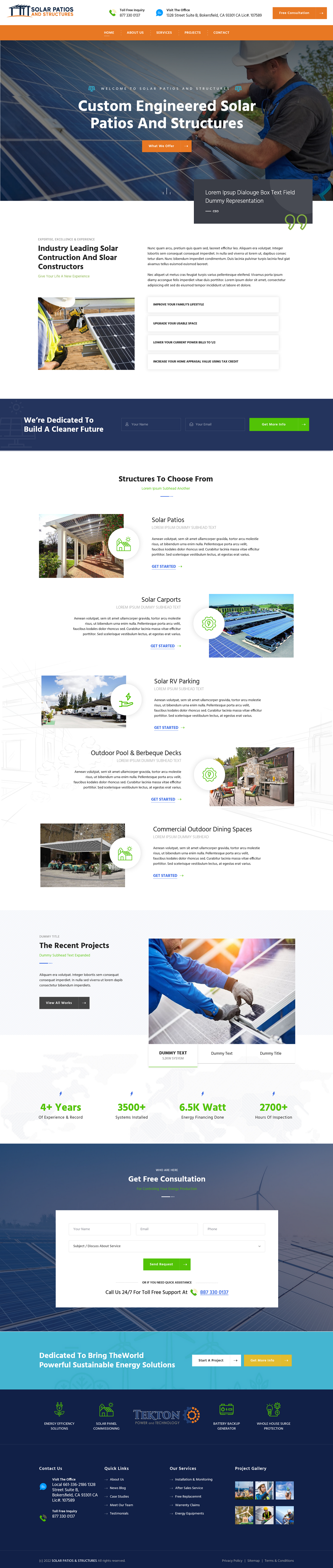 Web Design by Splice-07 for Tekton Power and Technology | Design #27483815