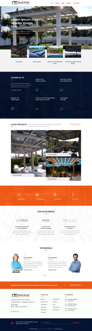 Web-Design von SiiamQYF für Tekton Power and Technology | Design #27485934